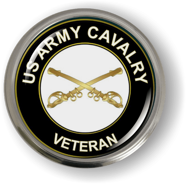 U.S. Army Cavalry Veteran 3D Emblem